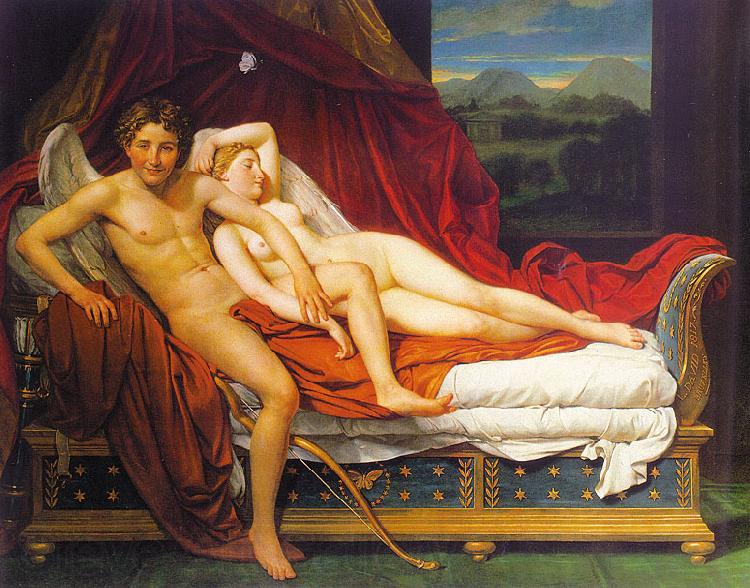 Jacques-Louis  David Cupid and Psyche1